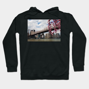 Cherry Blossoms Under the Queensborough Bridge 2 Hoodie